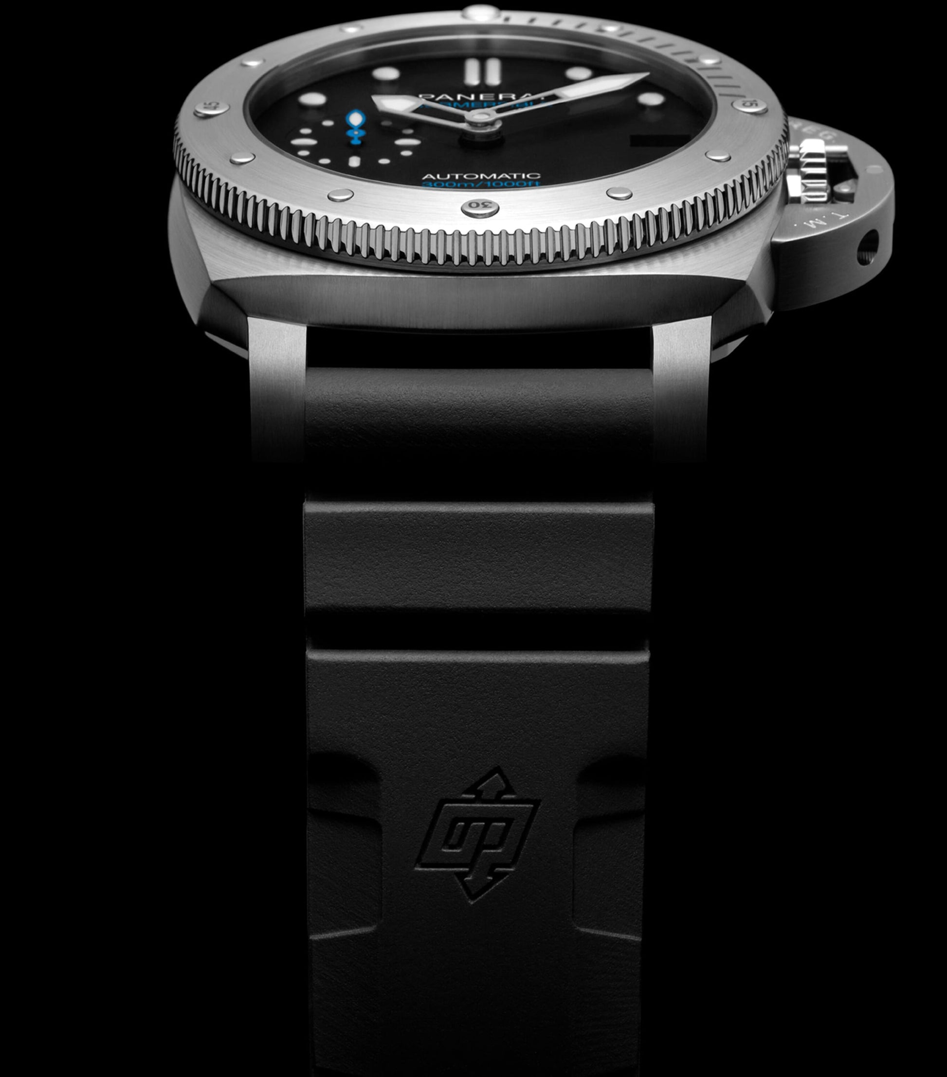 Stainless Steel and Rubber Submersible Watch 42mm