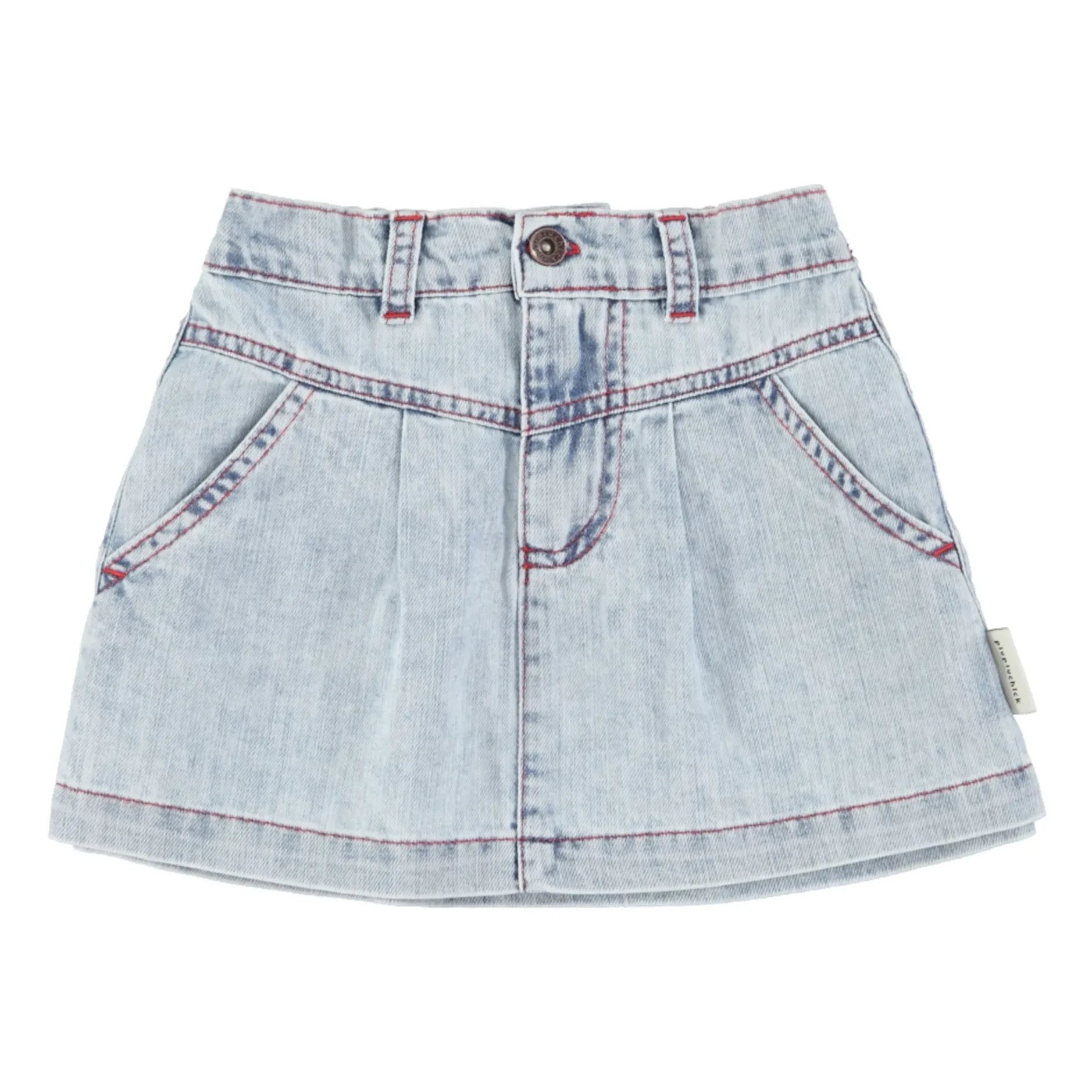 Piupiuchick - Denim skirt | Washed blue