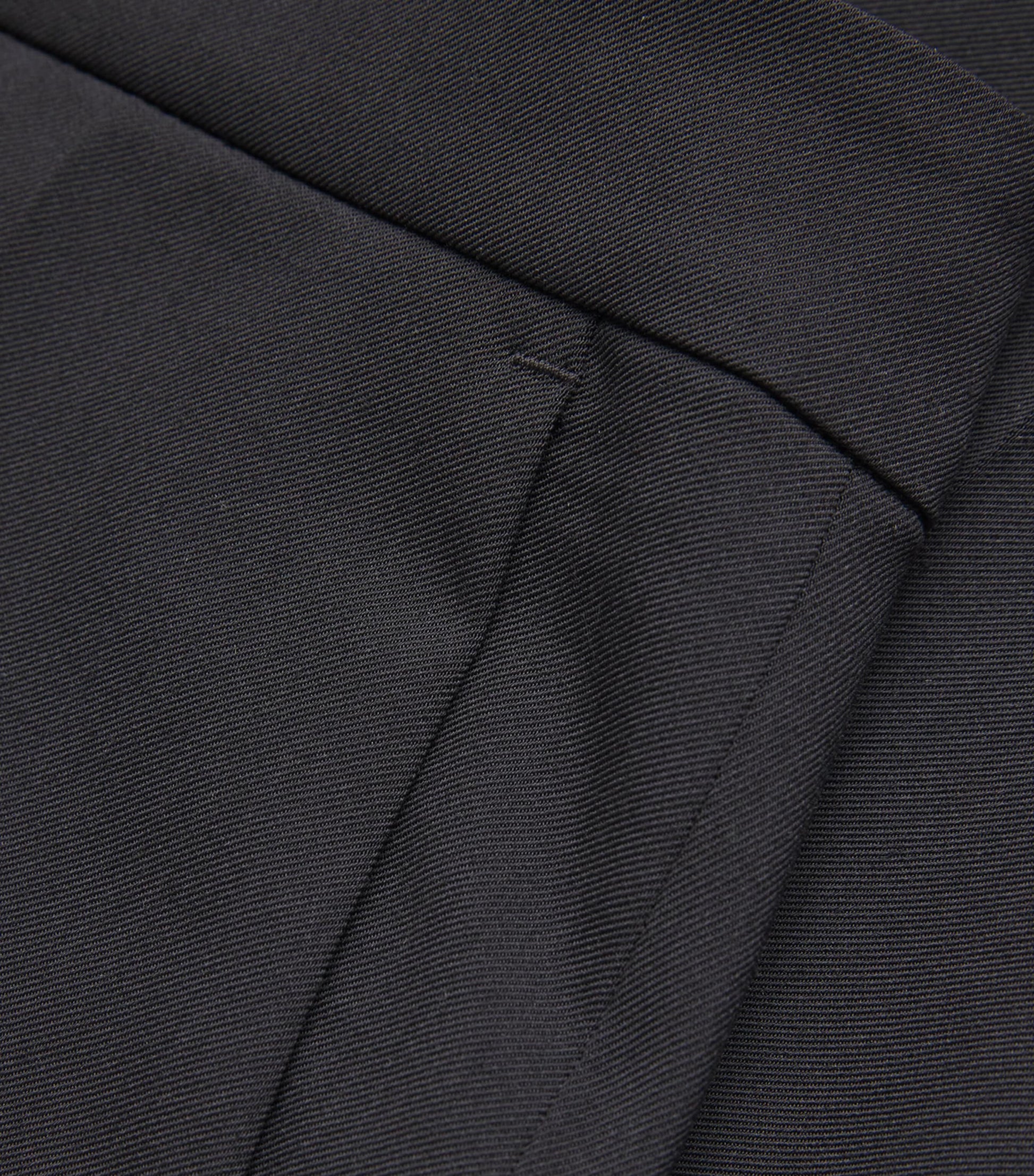 Max Mara Black Gabardine Slim Trousers