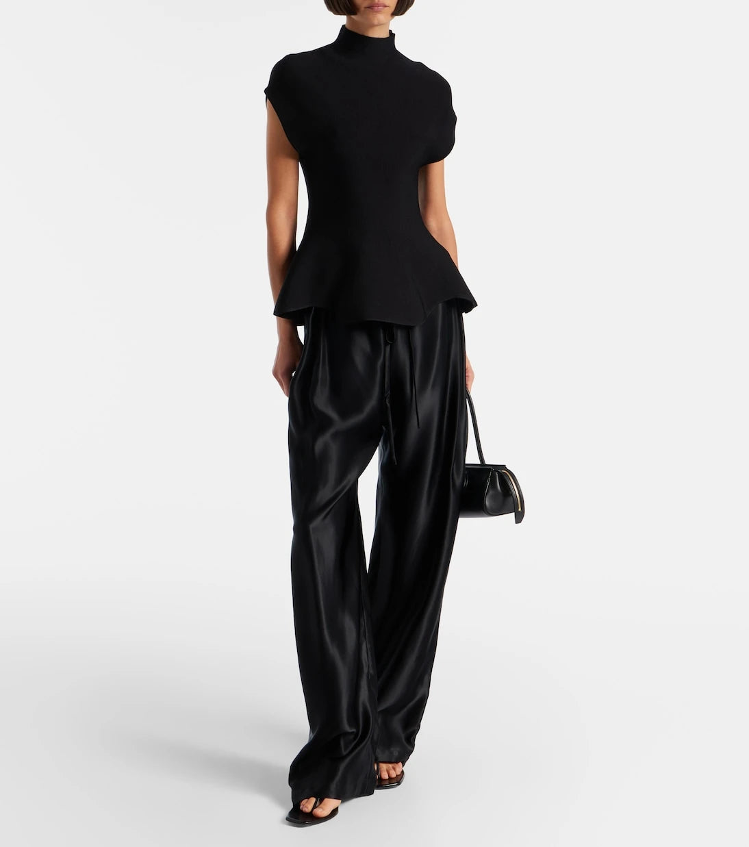 Khaite - Rohen satin wide-leg pants