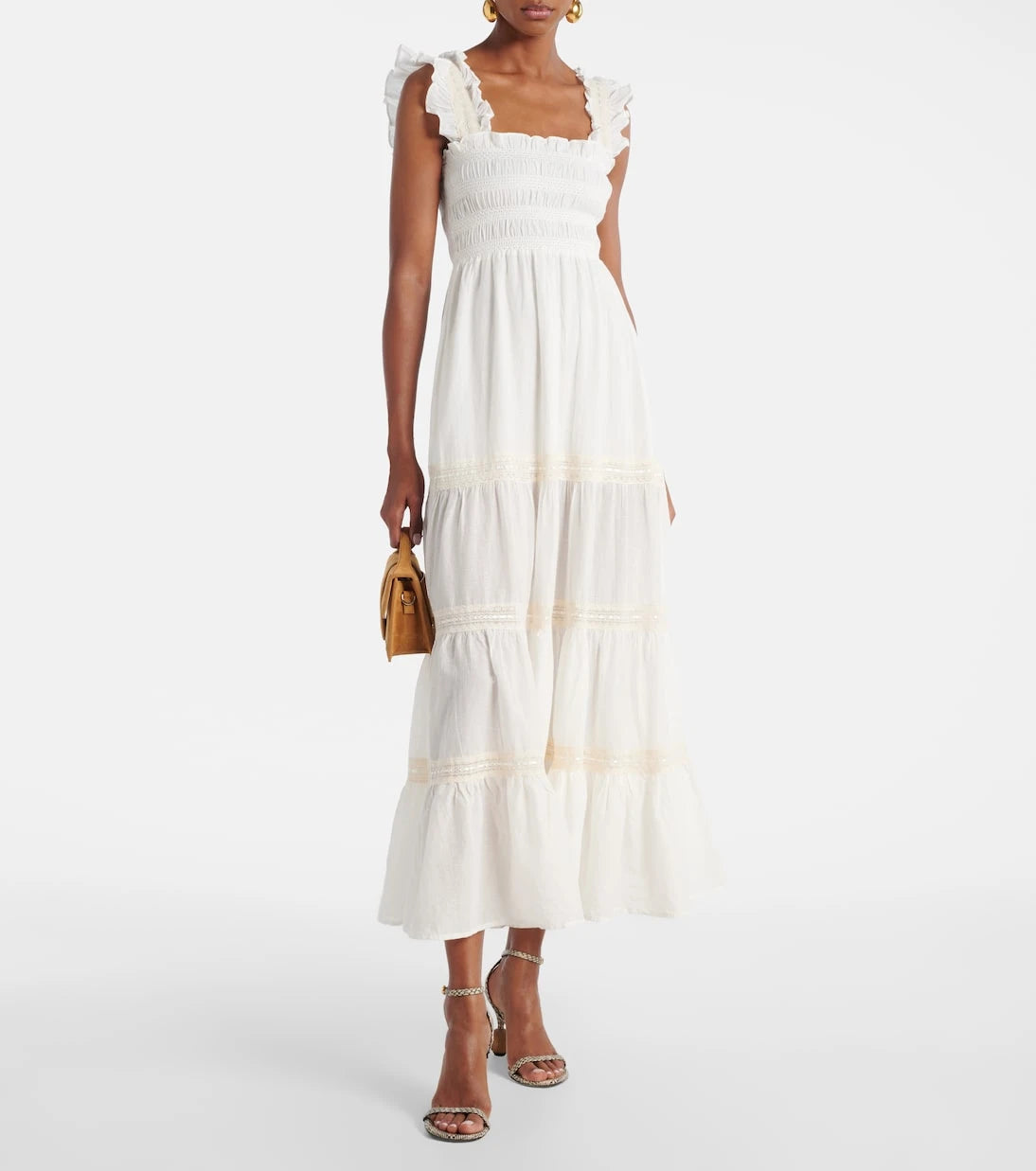 Rixo - Aubrie tiered cotton voile maxi dress