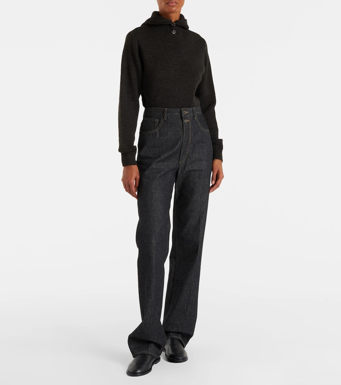 Lemaire - High-rise straight jeans