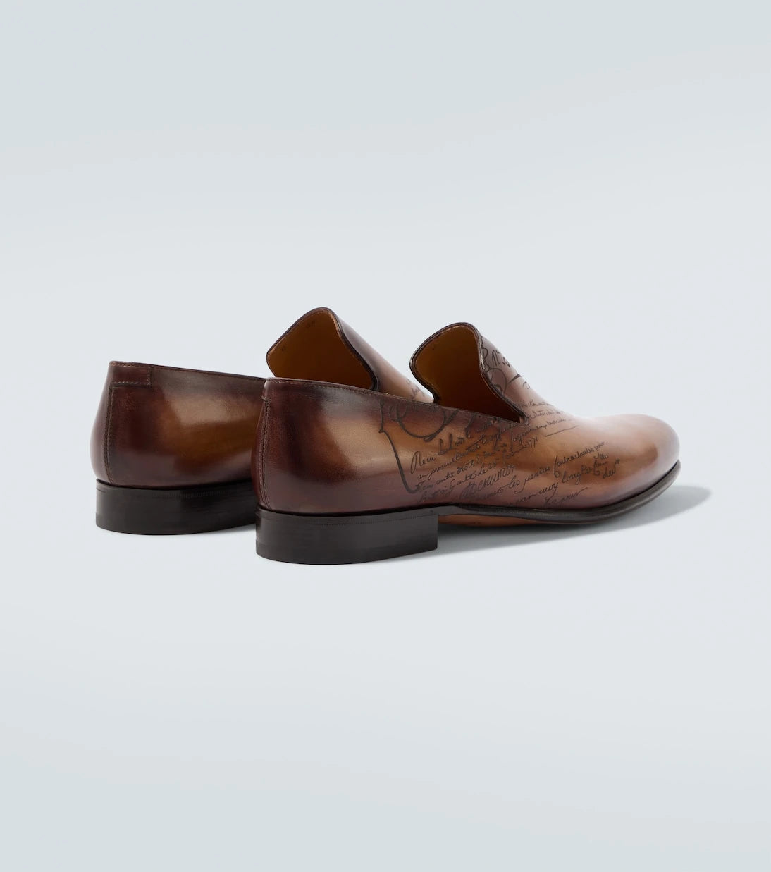 Berluti - Scritto leather loafers