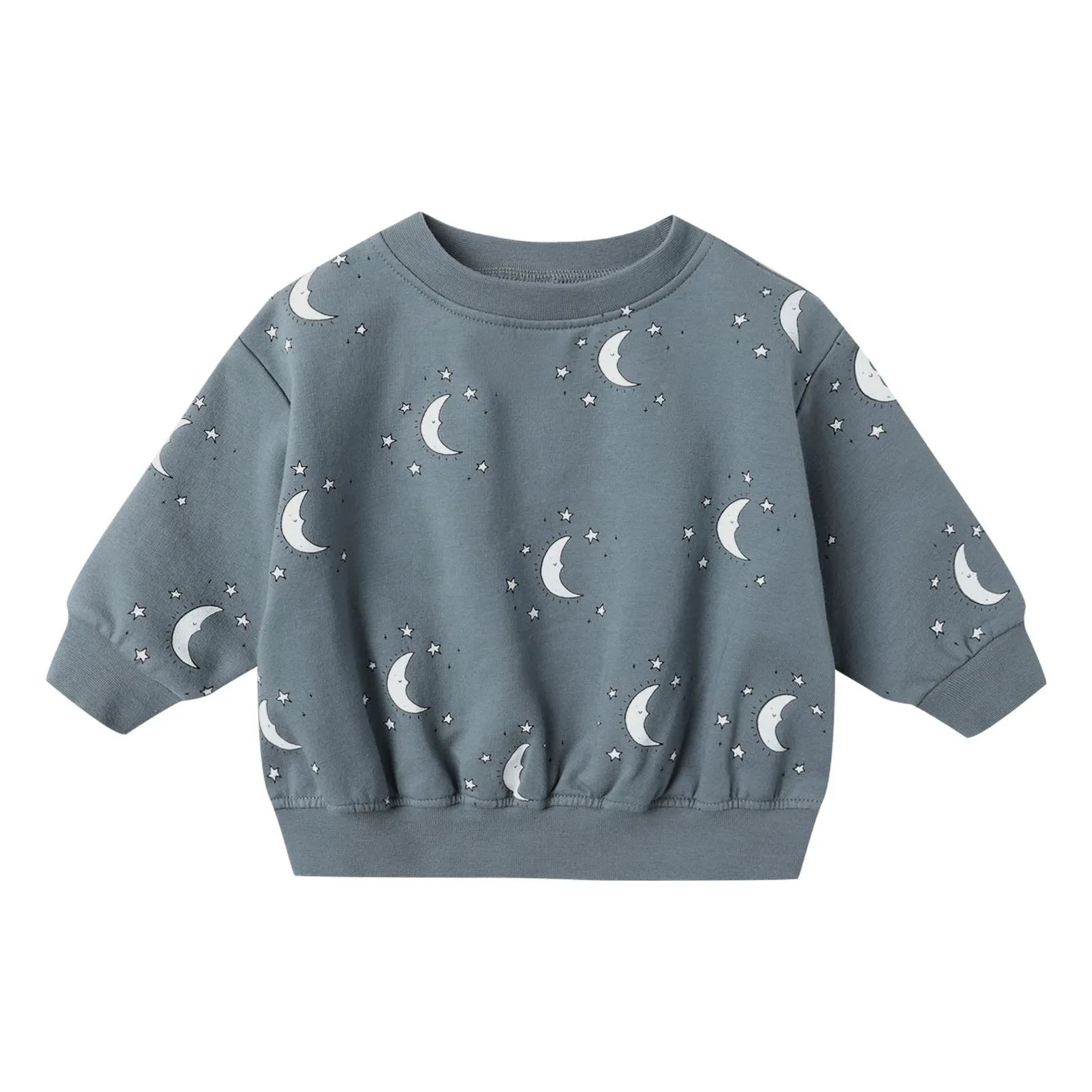 Quincy Mae - Lunes organic cotton sweatshirt | Grey blue