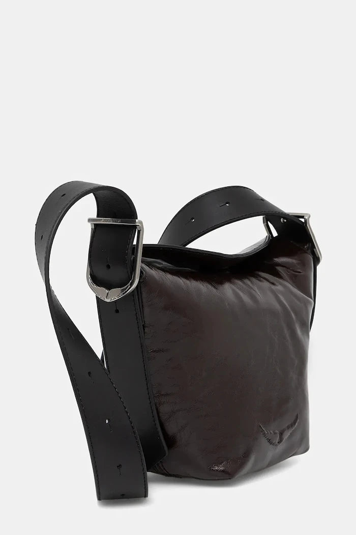 Кожена чанта ZADIG&VOLTAIRE BABY JANE VINTAGE PATENT
