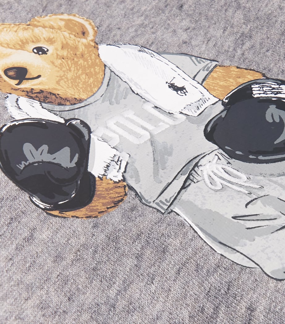 Polo Ralph Lauren Grey Cotton-Blend Polo Bear Hoodie