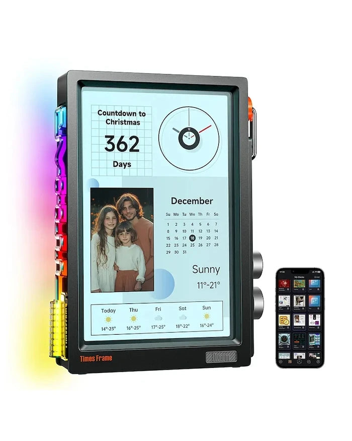 Мултимедийно информационно табло Divoom Times Frame 25,4 x 13,97 x 2,51 cm