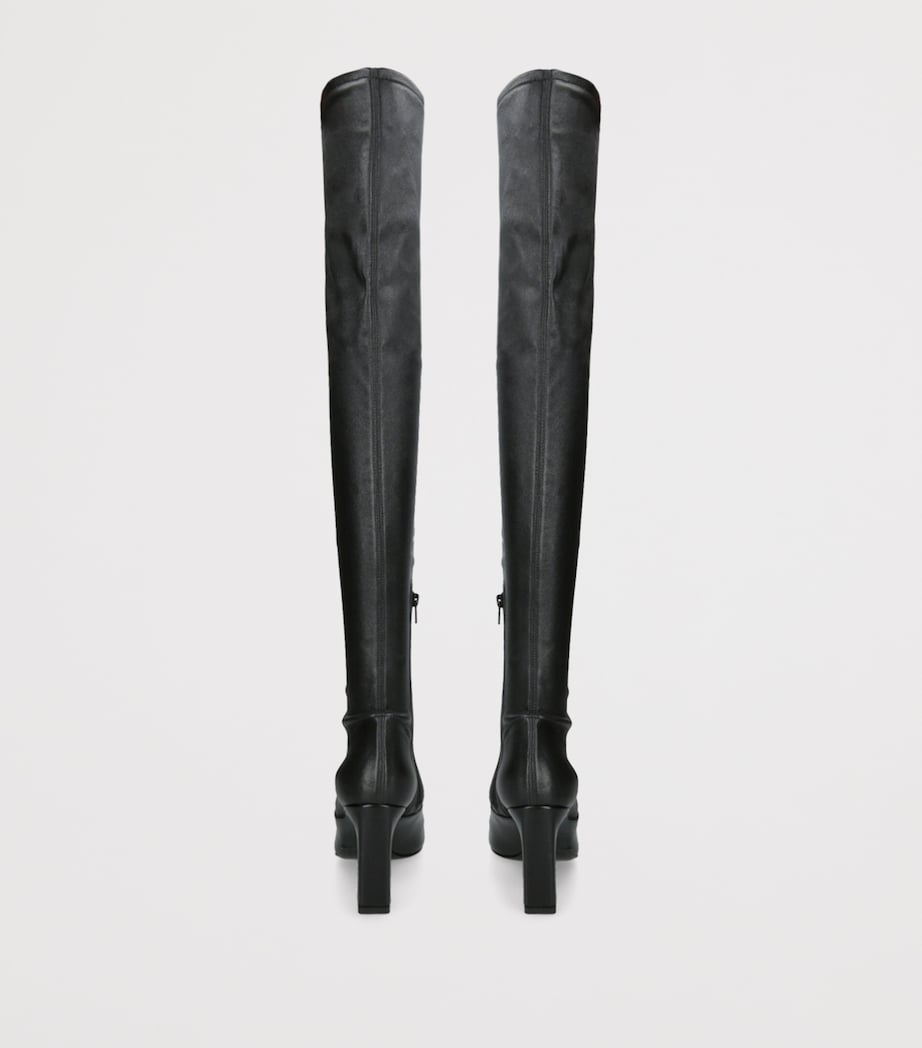Toteme Black Nappa Over-The-Knee Boots 85