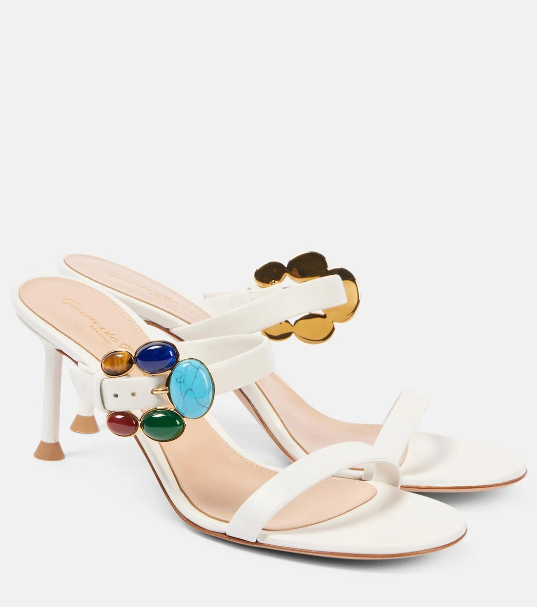 Gianvito Rossi - 70 embellished leather mules
