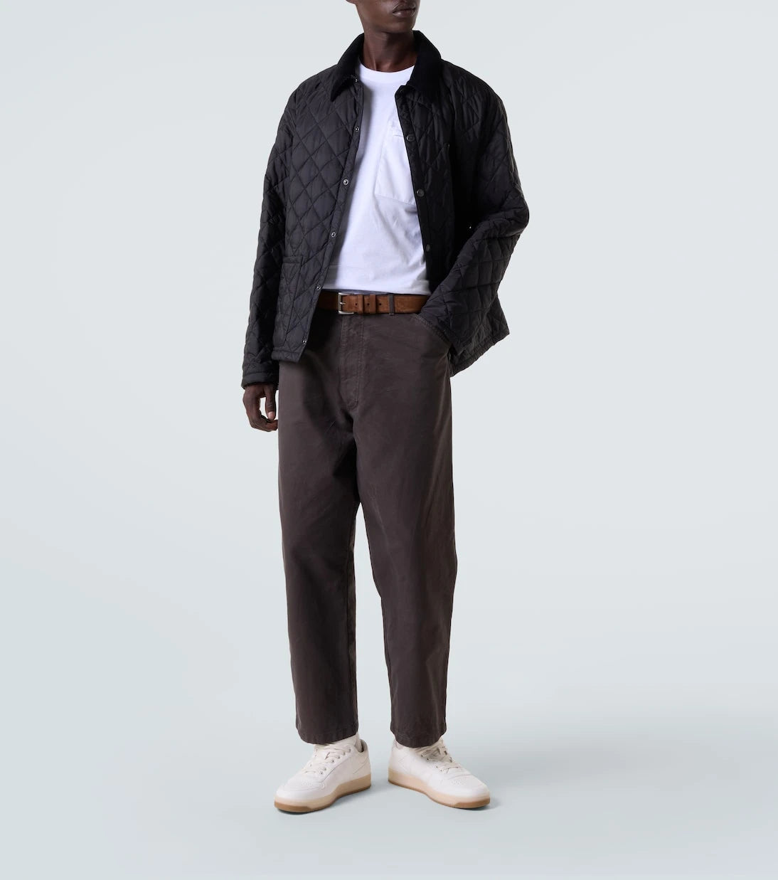 Prada - Downtown leather sneakers