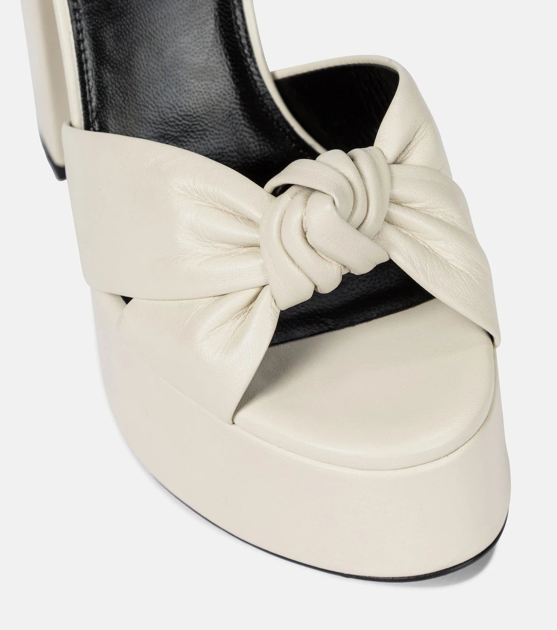 Saint Laurent - Bianca 125 leather platform sandals