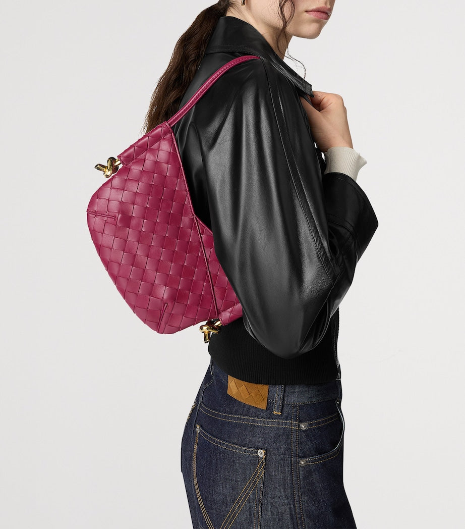 Pink Mini Lambskin Solstice Shoulder Bag