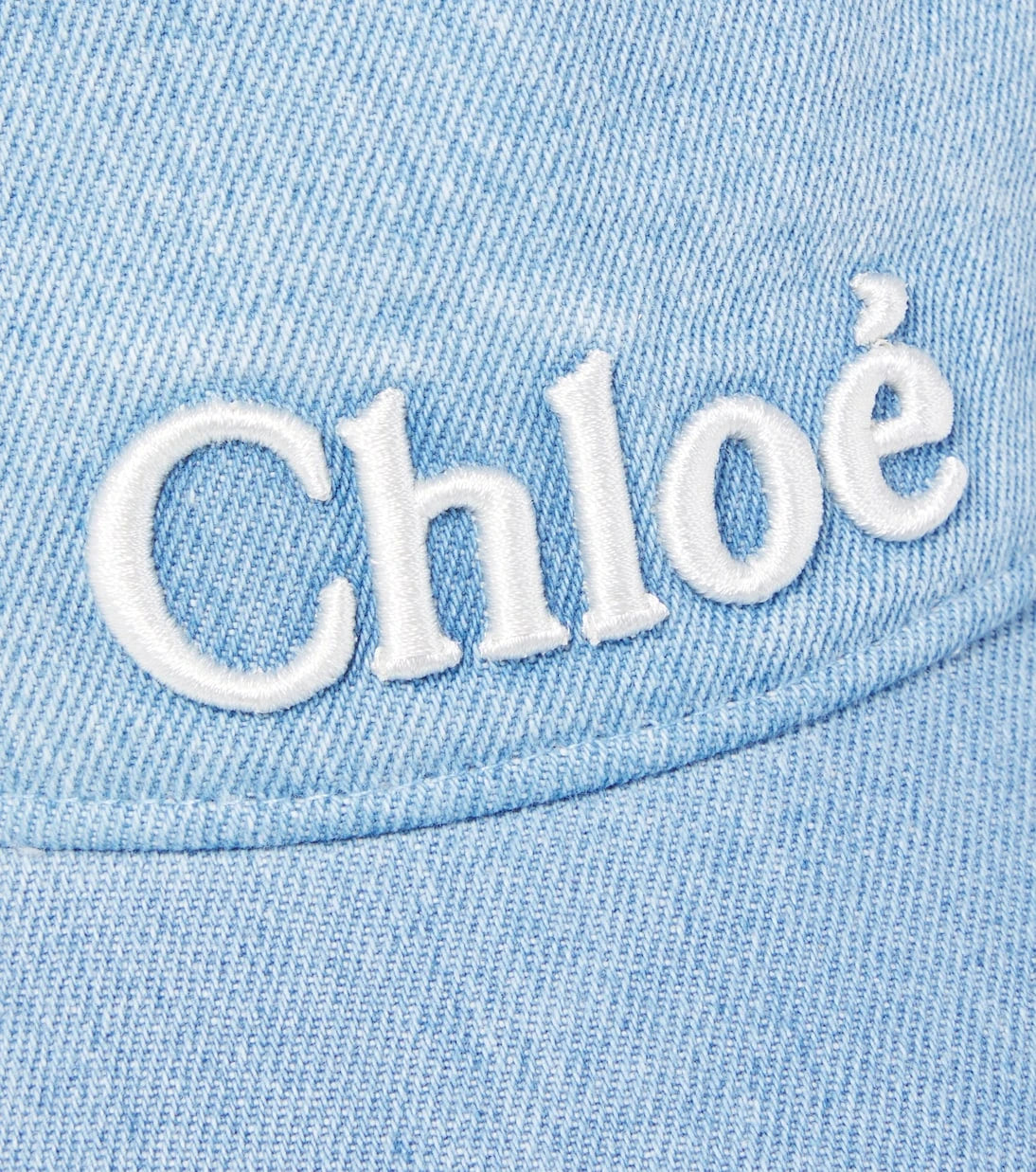 Chloé Kids - قبعة بيسبول من الدنيم بشعار