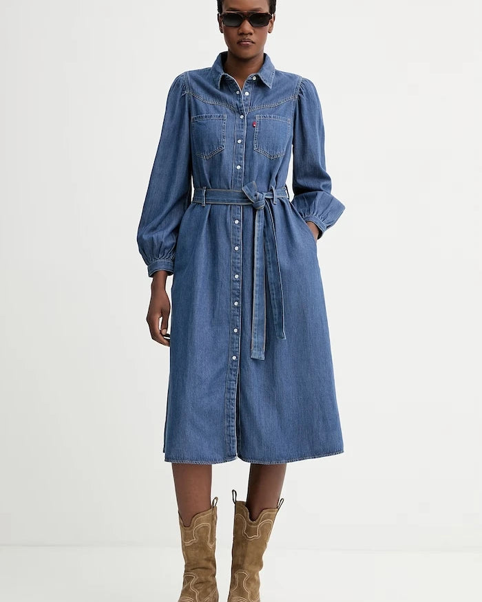 Levi's JOURNEY LS MAXI Kot Elbise