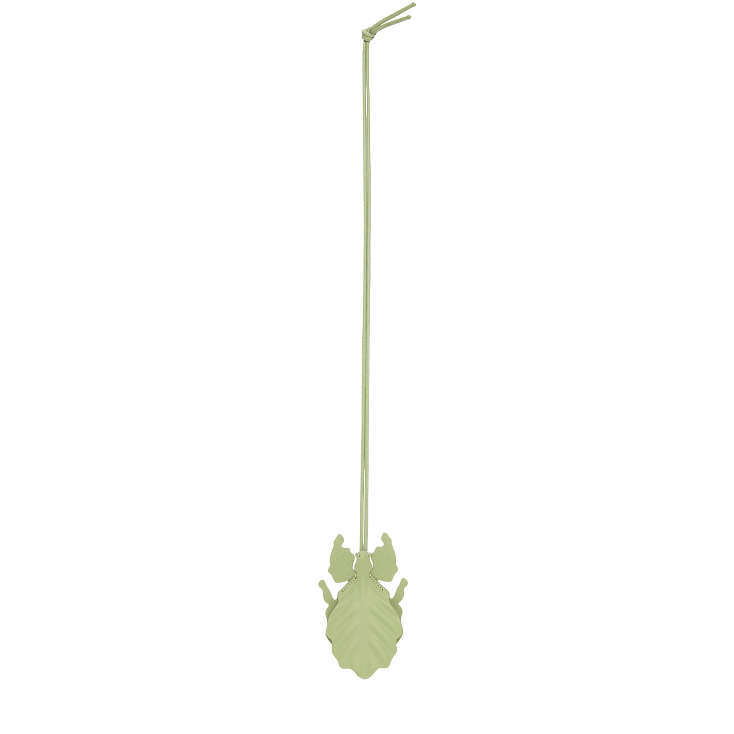 Yellow Leather Leaf Insect Charm