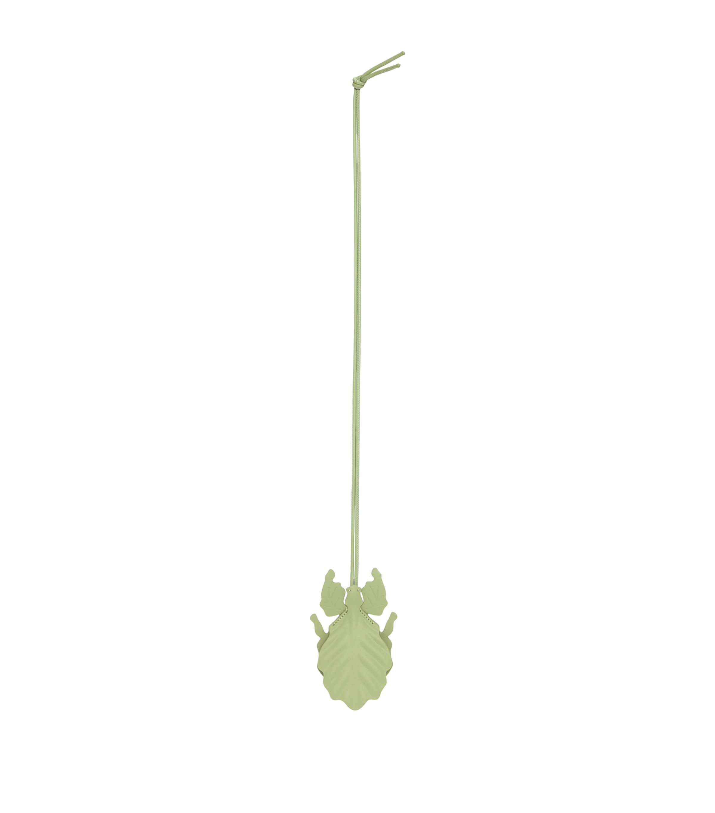 Yellow Leather Leaf Insect Charm