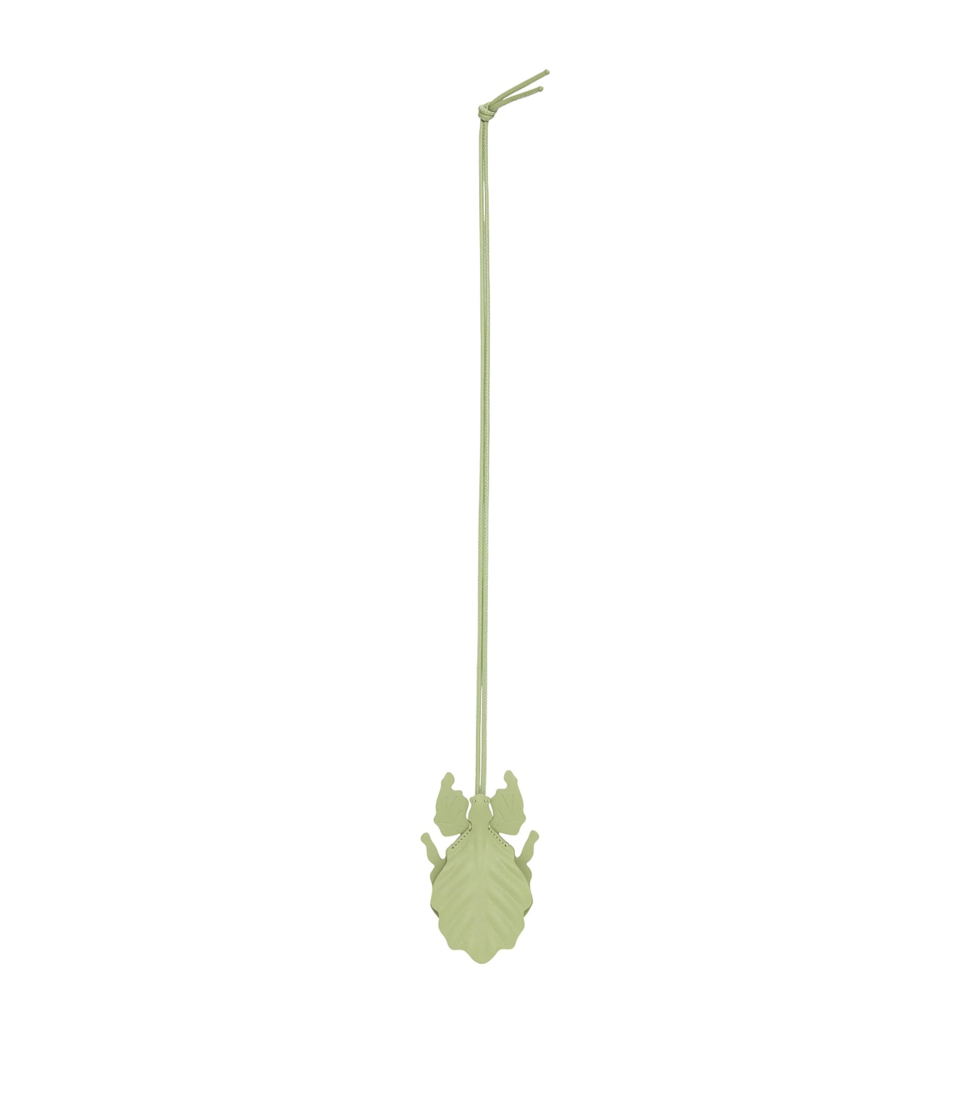 Yellow Leather Leaf Insect Charm