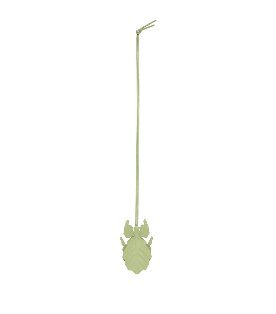 Yellow Leather Leaf Insect Charm