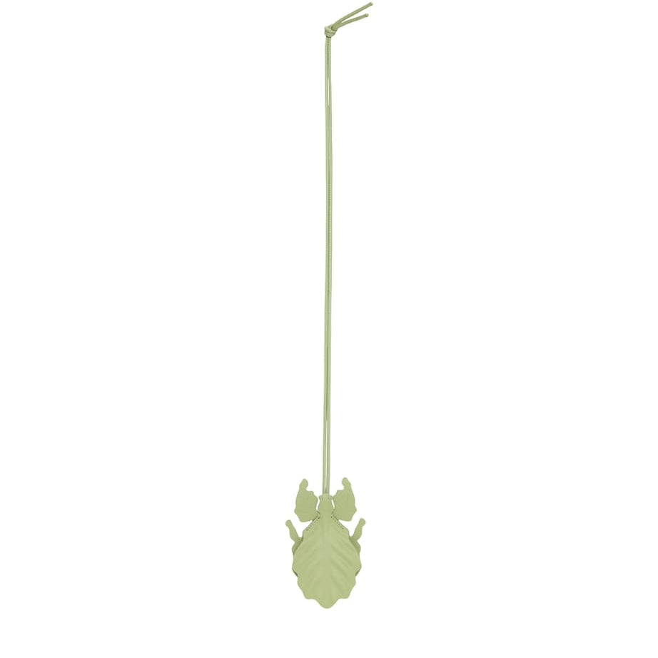 Yellow Leather Leaf Insect Charm