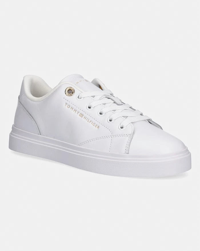 Tommy Hilfiger TH FEMININE CUPSOLE LEATHER kadın düşük spor ayakkabı