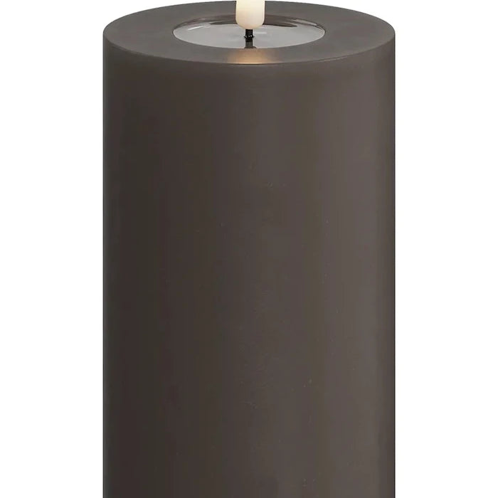 Led свещ Deluxe Homeart Mokka Bloklys 7,5 x 12,5 cm