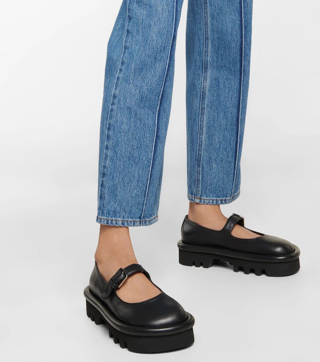 JW Anderson - Bumper-Tube leather loafers