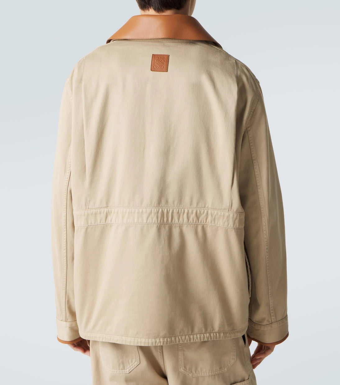 Loewe - Paula's Ibiza leather-trimmed cotton jacket