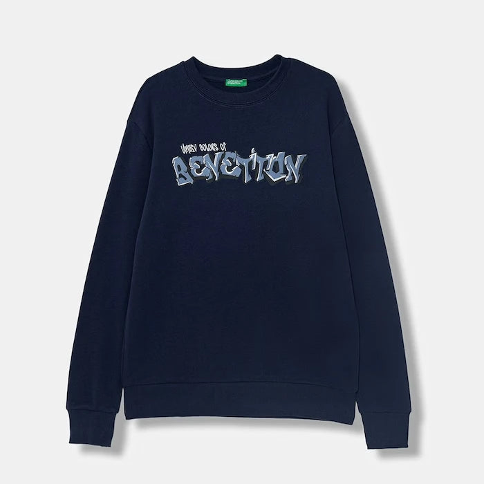 United Colors of Benetton çocuk pamuklu sweatshirt