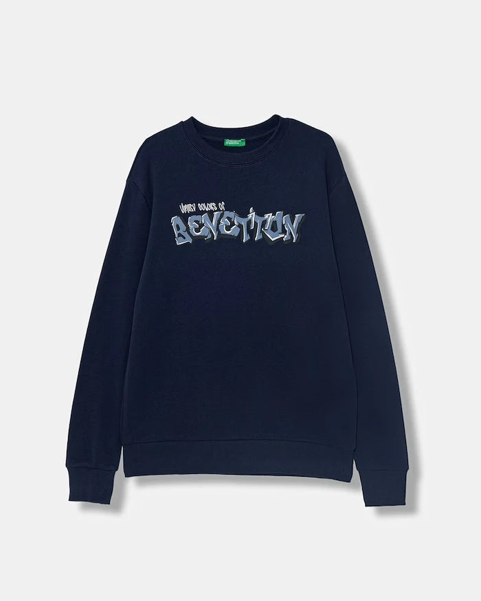 United Colors of Benetton çocuk pamuklu sweatshirt