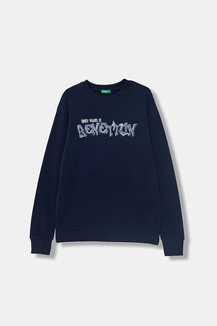 United Colors of Benetton çocuk pamuklu sweatshirt