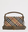 Burberry Small Canvas Check B Clip Messenger Bag