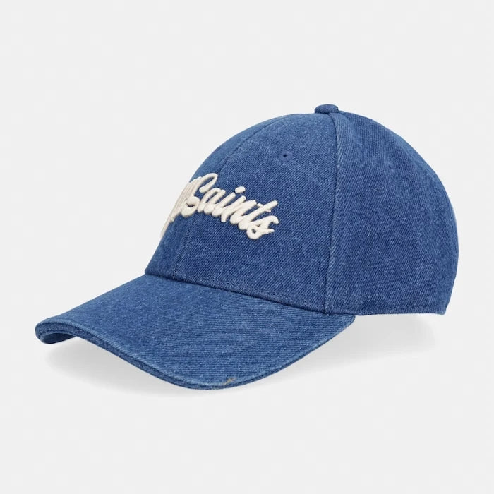AllSaints шапка с козирка от деним