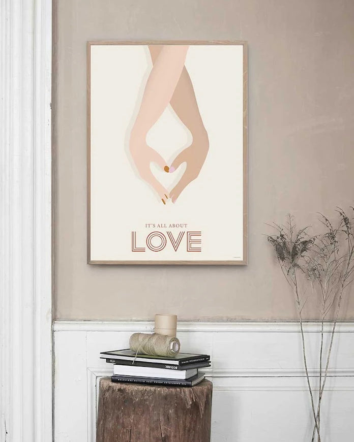 Vissevasse Постер Its All About Love 30x40 cm