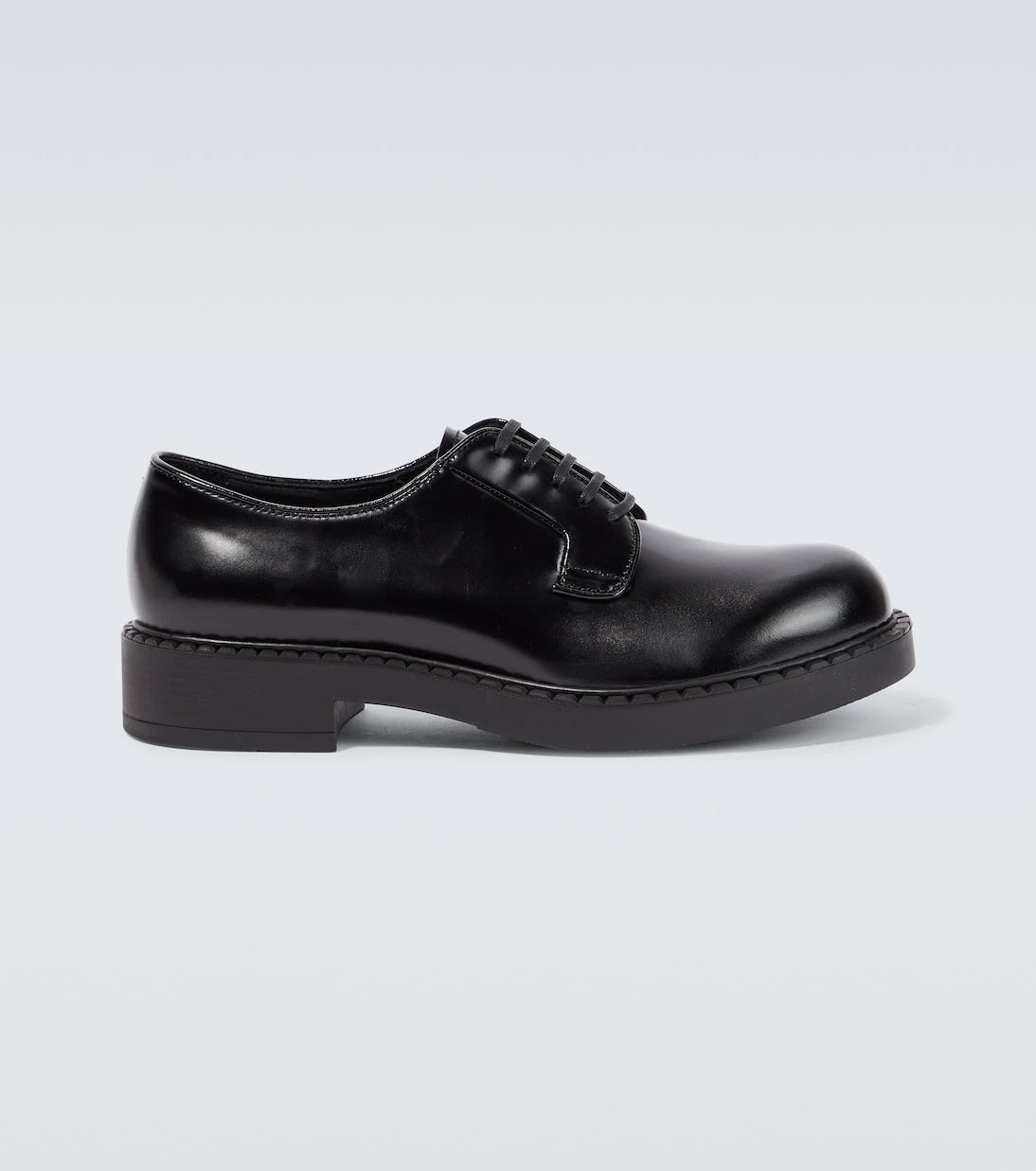 Prada - Brushed leather Derby shoes