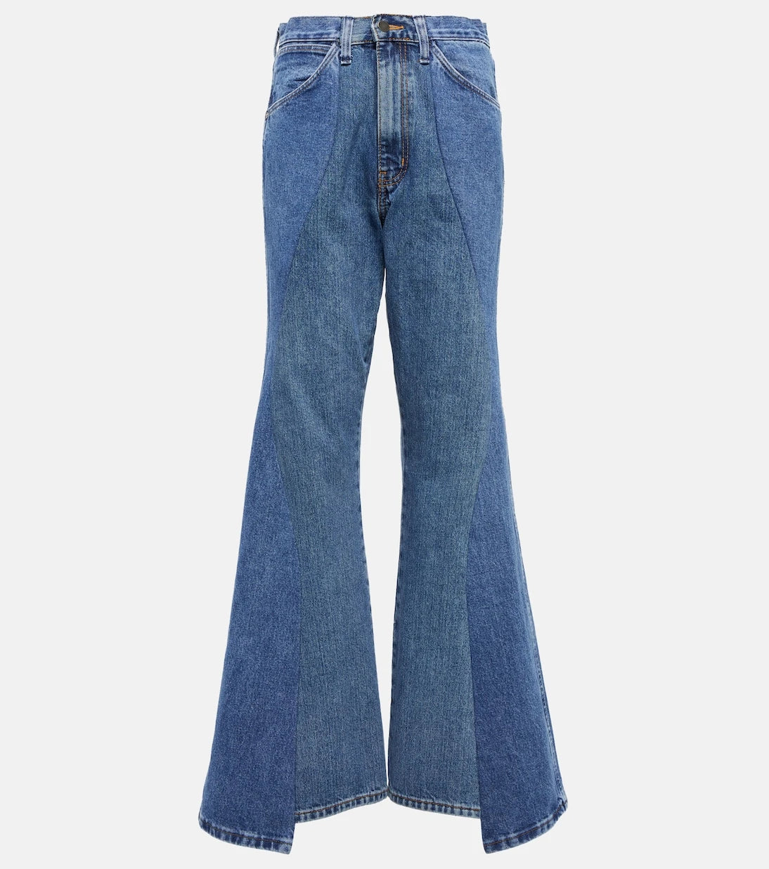 Gabriela Hearst - Foster patchwork flared jeans