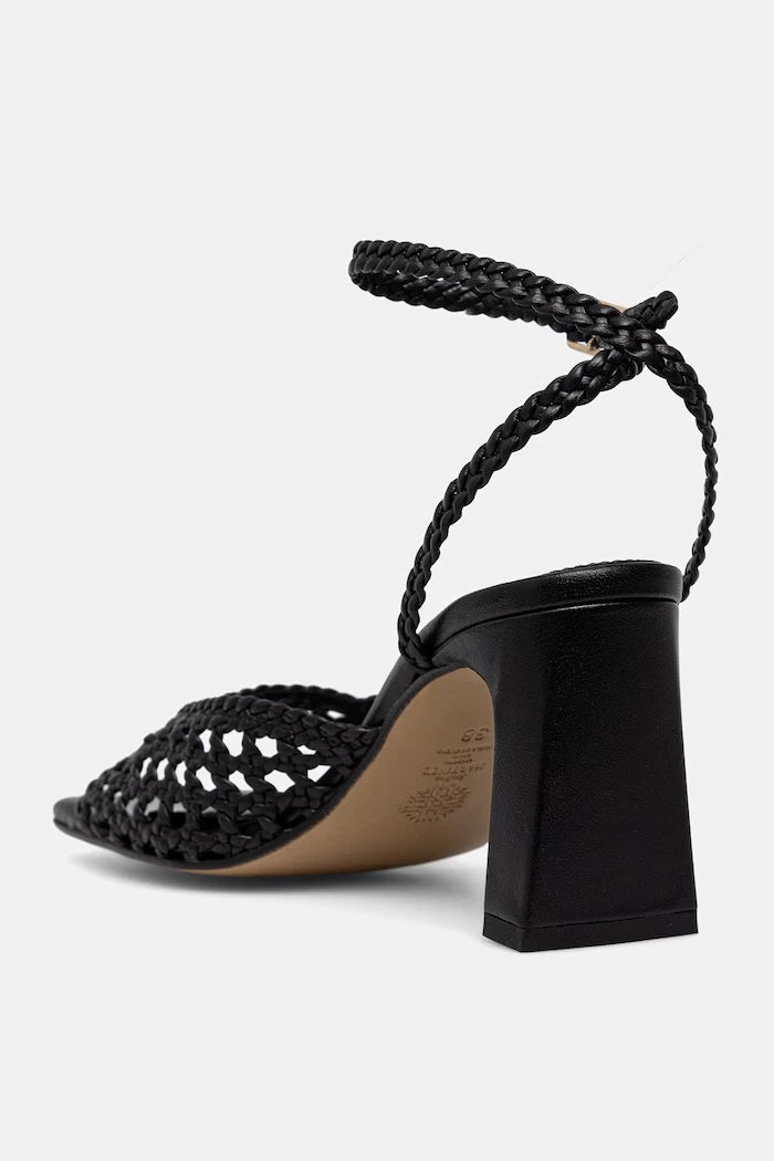 Souliers Martinez сандали с дебел ток от кожа LEA