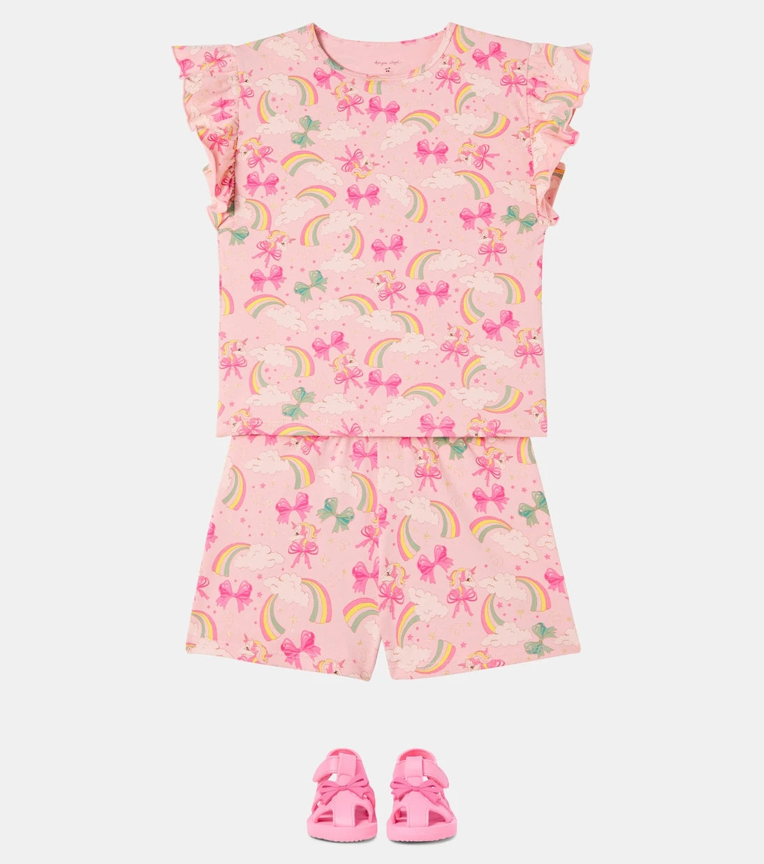 Konges Sløjd - Lin Frill cotton top and shorts set