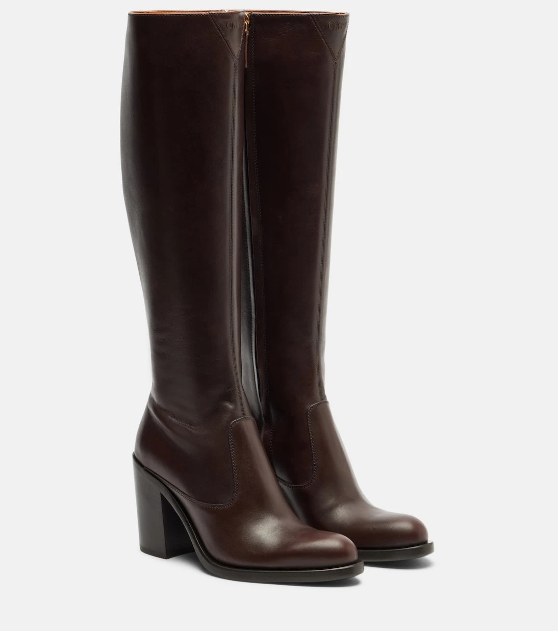 Chloé - Leather knee-high boots