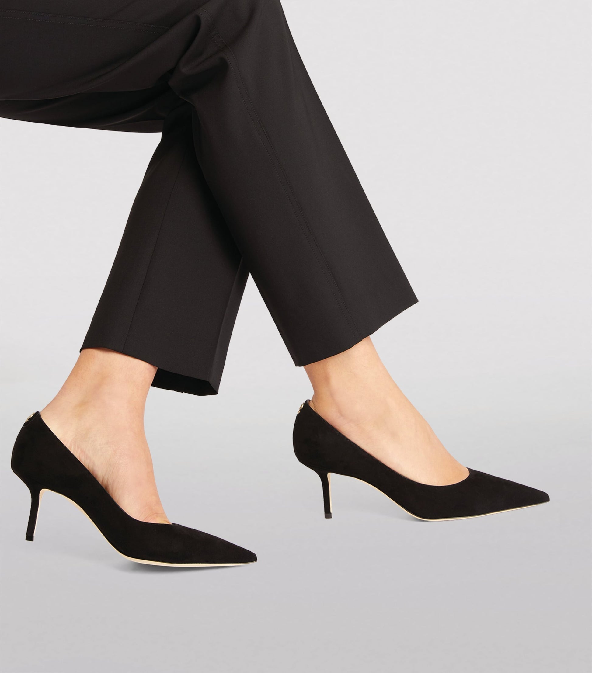 Jimmy Choo Black Love 65 Suede Pumps
