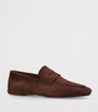 Suede Fur-Trim Carlos Loafers