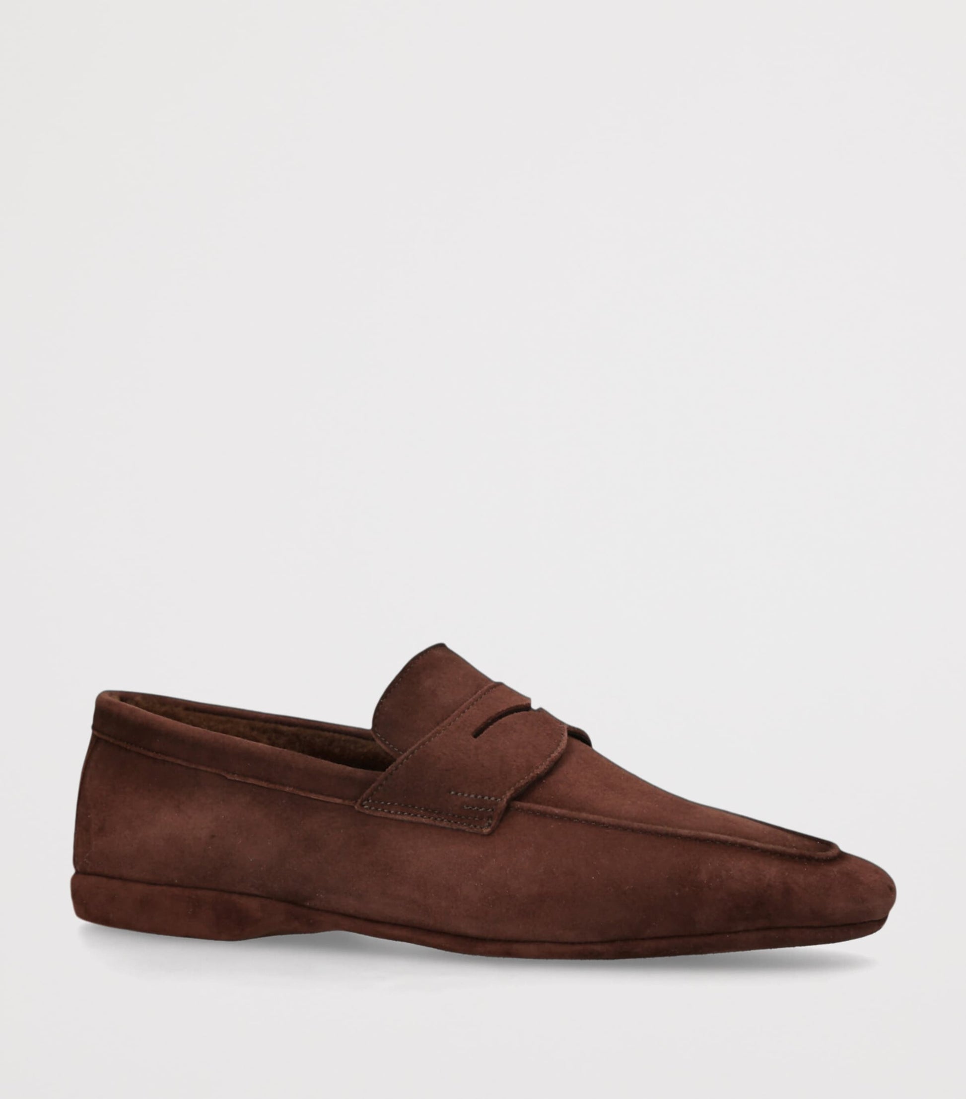 Suede Fur-Trim Carlos Loafers