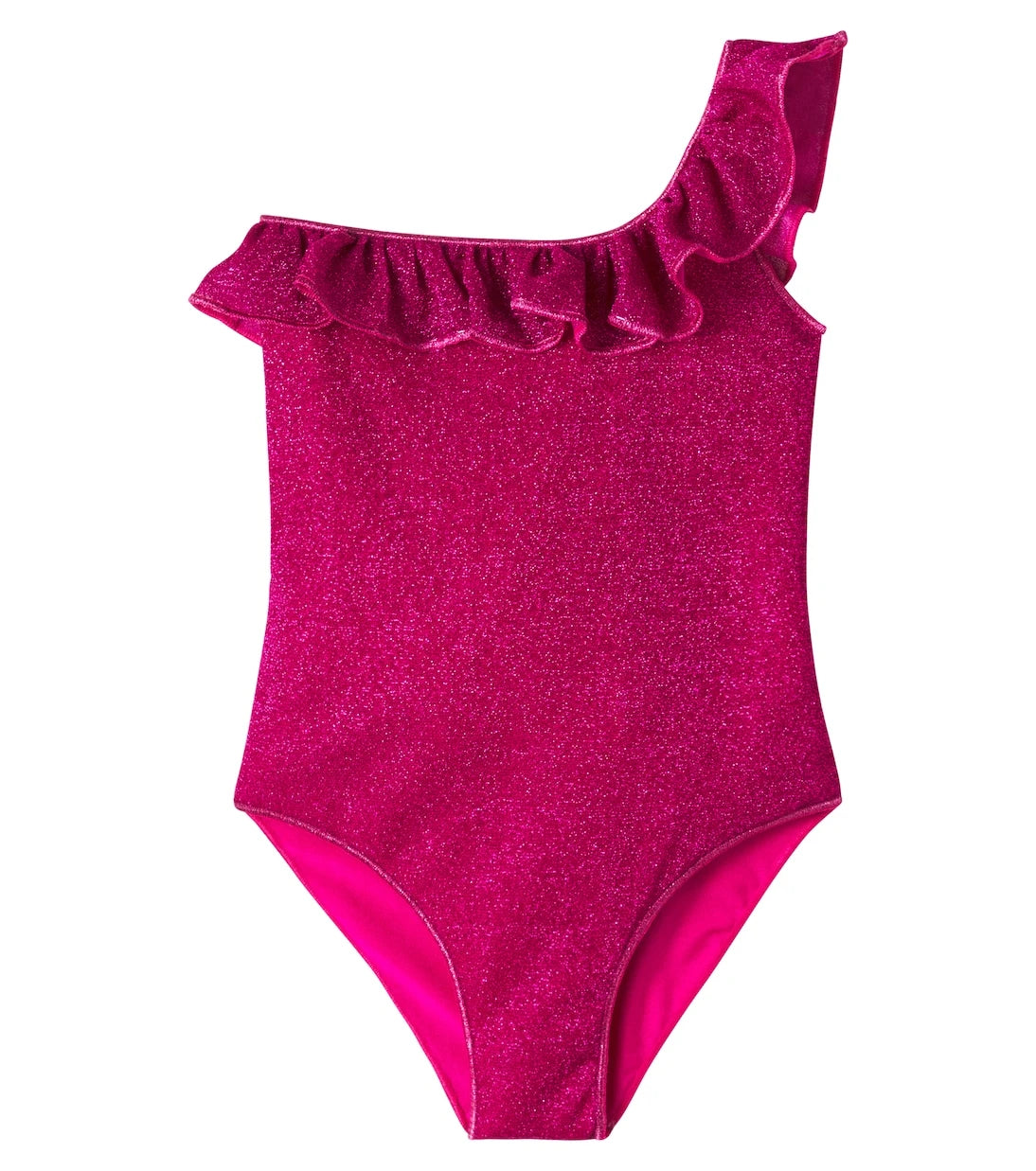 Oséree Kids - Lumière ruffled one-shoulder swimsuit