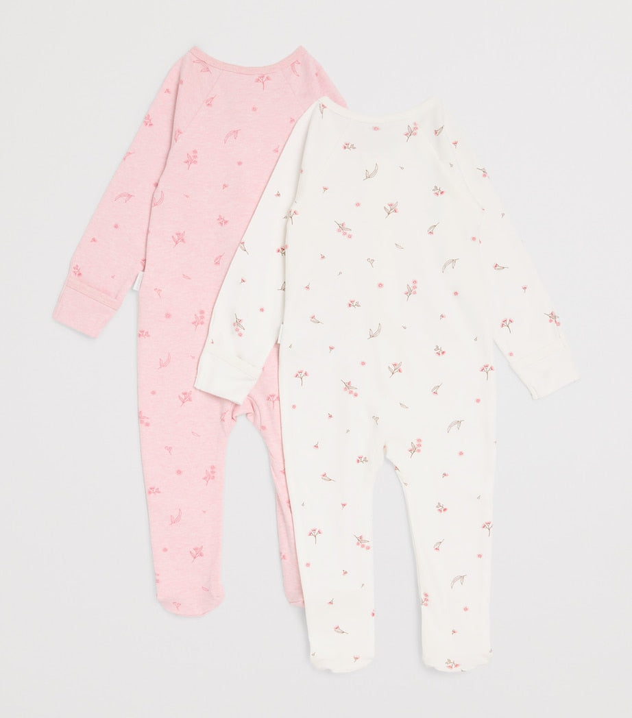 Set of 2 Organic Cotton All-In-Ones (Newborn-12 Months)