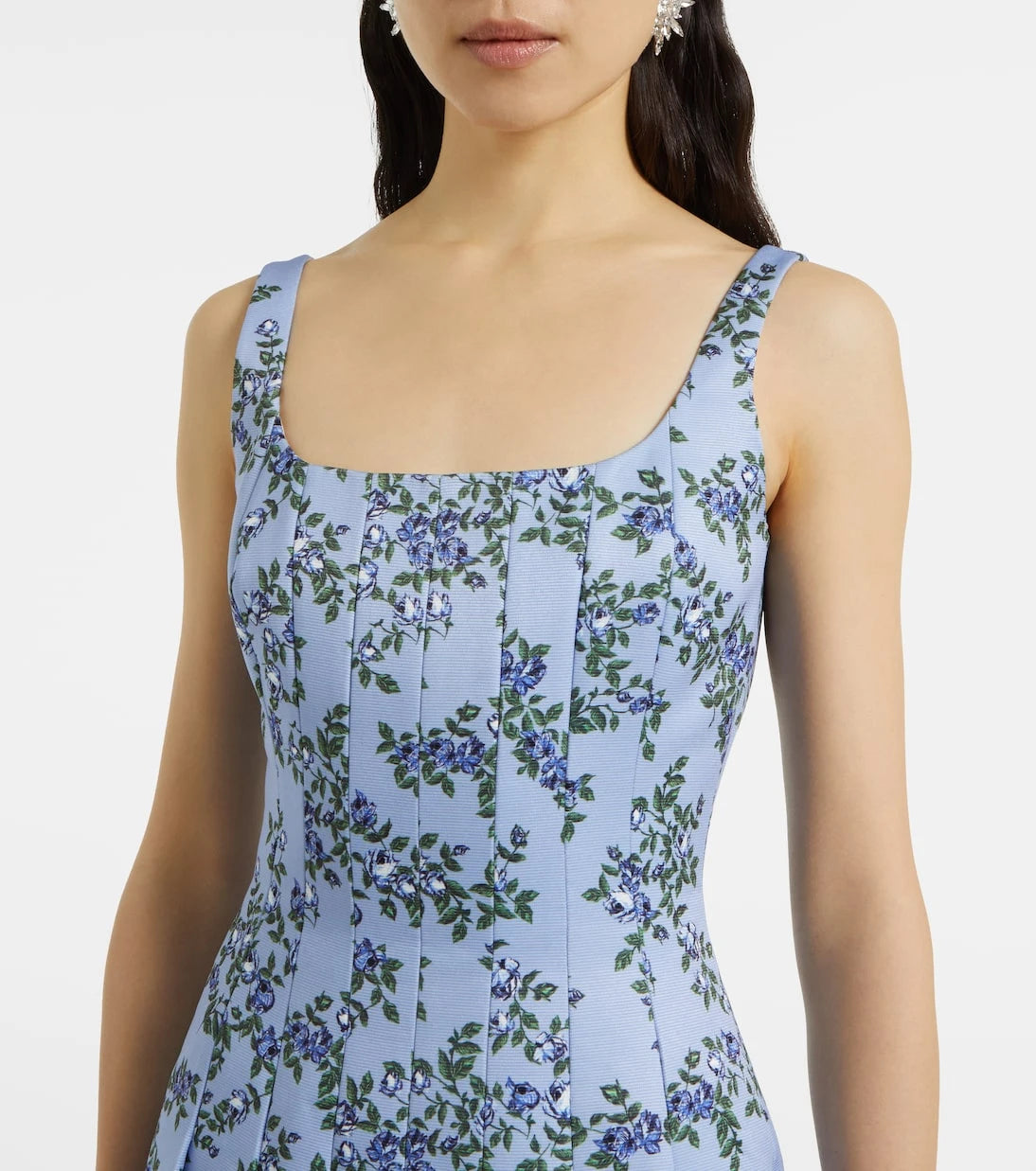 Emilia Wickstead - Adele floral pleated midi dress