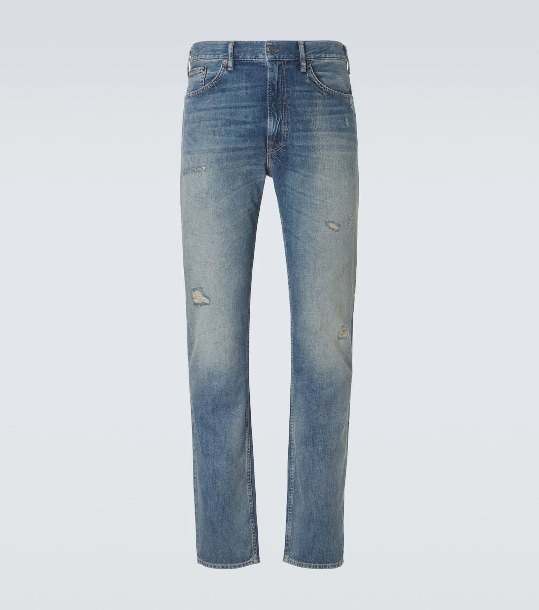 Acne Studios - بنطلون جينز 1979M بقصة ضيقة ومظهر مهترئ