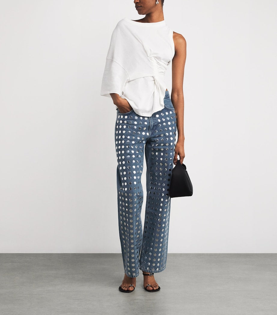 Studded Shea Straight Jeans