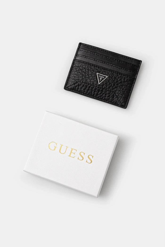 Кожен калъф за карти Guess BARCELLONA