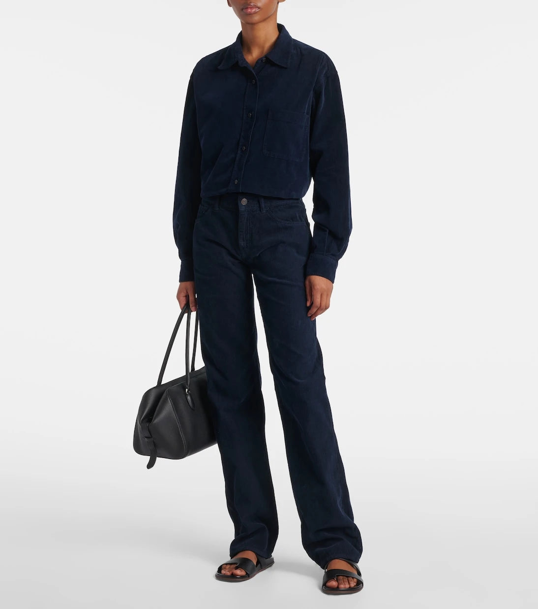 The Row - Carlyl cotton corduroy slim pants