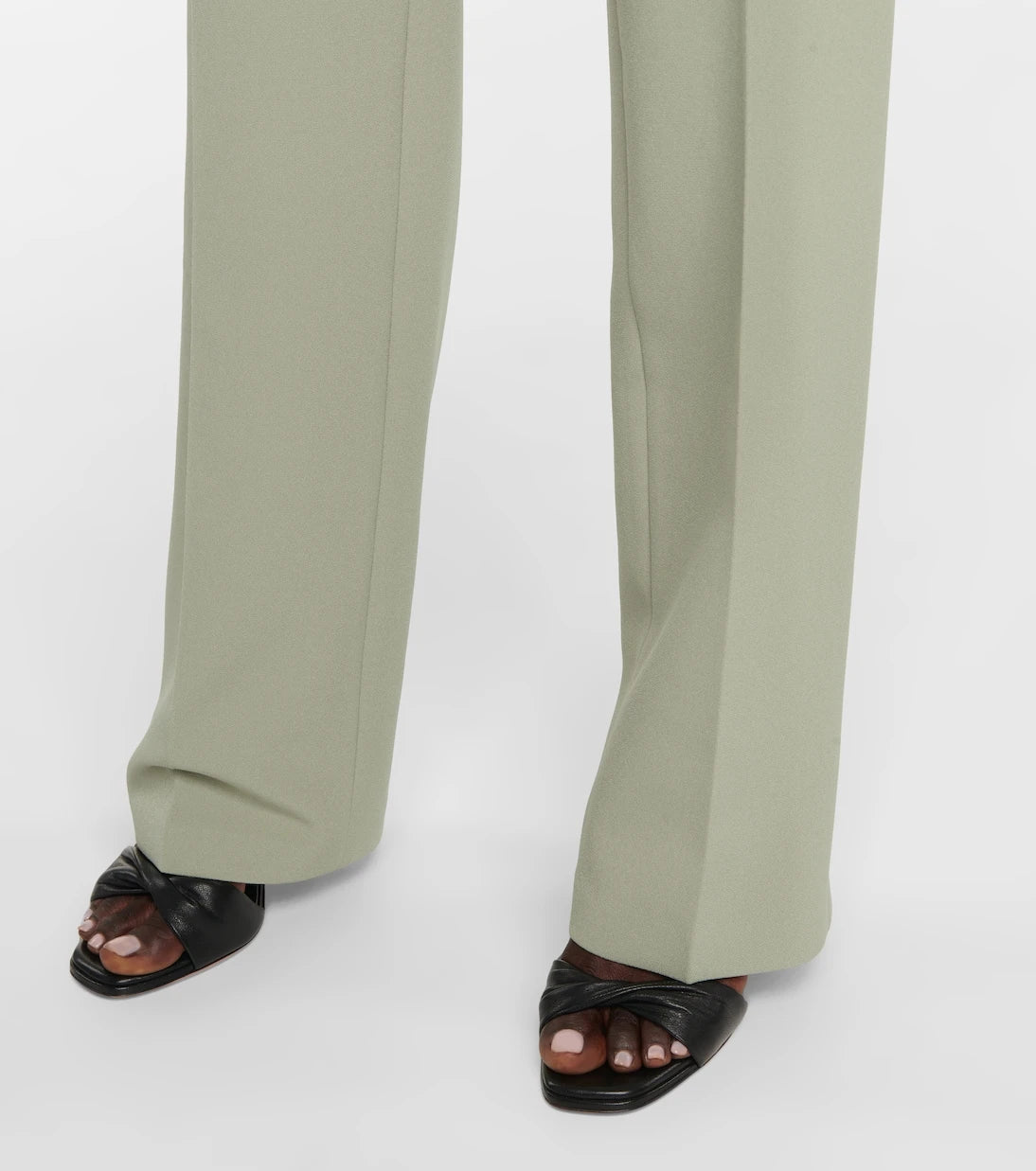 Safiyaa - Goldie high-rise straight crêpe pants