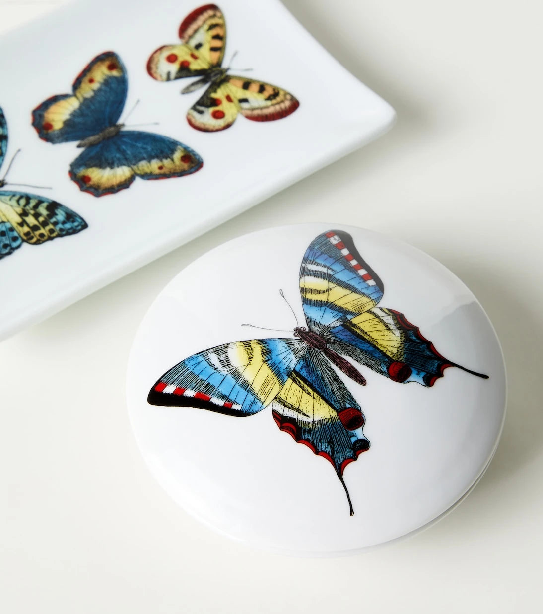 Fornasetti - Farfalle porcelain container